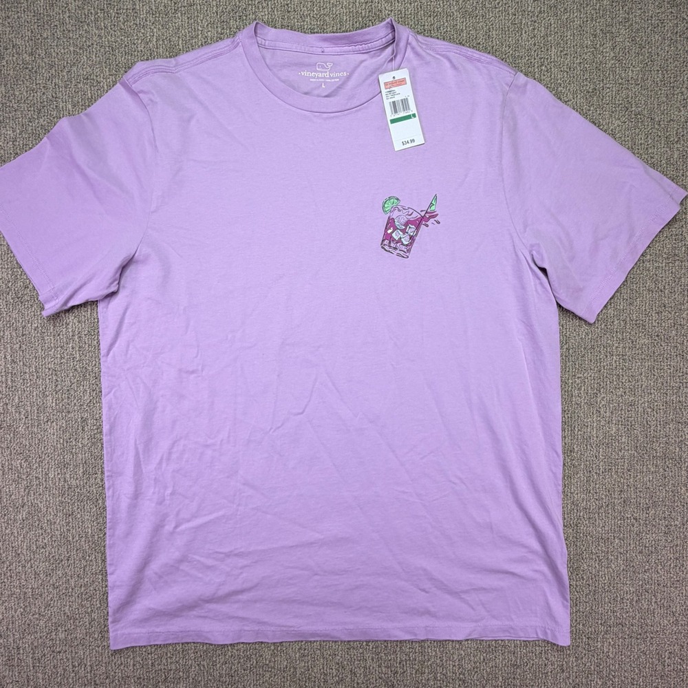 Vineyard Vines Golf Transfusion T Shirt Mens Large Purple NWT Graphic Tee